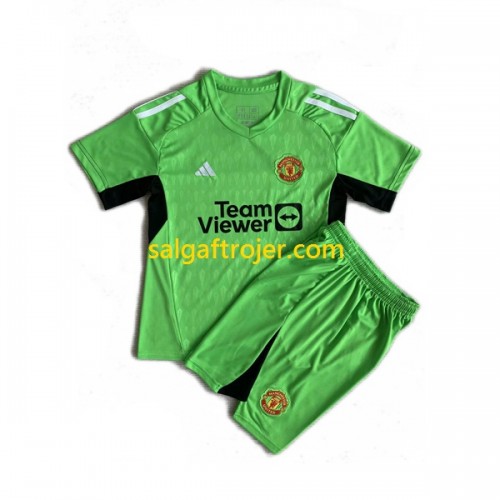 Manchester United Fodboldtrøjer Målmand Børn Hjemmebanesæt 2023/24 Kort ærmer Manchester United Fodboldtrøjer Målmand Børn Hjemmebanesæt 2023/24 Kort ærmer